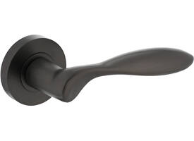 Gatdeel rechts George op rozet verdekt ø52x10mm met nokken antraciet grijs
