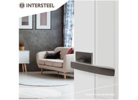 Deurkruk Minos op rozet verdekt 55x55x10mm met nokken antraciet grijs