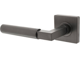Gatdeel links Baustil op rozet verdekt 55x55x10mm met nokken antraciet grijs