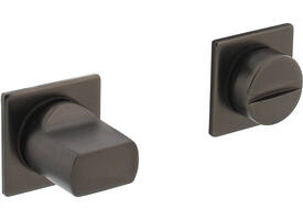 WC-sluiting zelfklevend 30x30x3mm met stift 8x8mm antraciet grijs