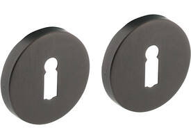Sleutelrozetten verdekt ø53x8mm met nokken antraciet grijs