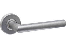 Deurkruk Jura op rozet verdekt ø53x10mm rvs getrommeld