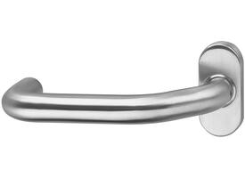 Gatdeel Verkropt op rozet verdekt ovaal 65x30x10mm rvs