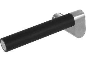 Gatdeel links Munnikhof Dock Black met rozet verdekt ø53x5mm rvs