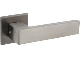 Deurkruk Amsterdam met rozet verdekt 50x50x5mm met nokken rvs