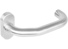 Gatdeel Verkropt op rozet verdekt ovaal 65x30x10mm rvs