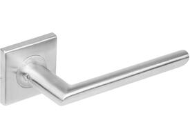 Gatdeel rechts Ovaal/90° op rozet verdekt 53x53x8mm met nokken rvs
