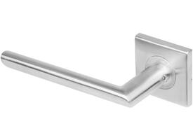 Gatdeel links Ovaal/90° op rozet verdekt 53x53x8mm met nokken rvs