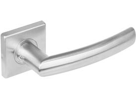 Deurkruk Blok op rozet verdekt 53x53x8mm met nokken rvs