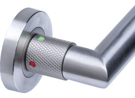 Deurkruk Prolock Sicura ø22mm met blokkeer mechanisme op rozet verdekt ø53x10mm met nokken rvs