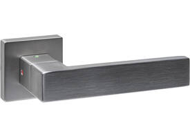 Deurkruk Prolock Cunera met blokkeer mechanisme op rozet verdekt 52x52x10mm met nokken rvs