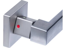 Deurkruk Prolock Cunera met blokkeer mechanisme op rozet verdekt 52x52x10mm met nokken rvs