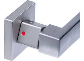 Deurkruk Prolock Cunera met blokkeer mechanisme op rozet verdekt 52x52x10mm met nokken rvs