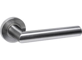 Deurkruk Sicura zonder blokkeer mechanisme op rozet verdekt ø53x10mm met nokken rvs