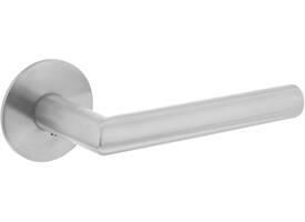 Deurkruk Jura op rozet verdekt met magneet ø55x3mm met nokken rvs