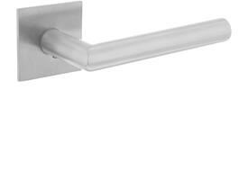 Deurkruk Jura op rozet verdekt met magneet 55x55x3mm met nokken rvs