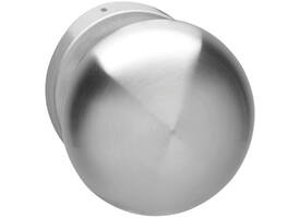 Knoprozet verdekt ø53x10mm met nokken en vaste knop paddenstoel rvs