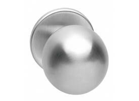 Knoprozet verdekt ø53x5mm met nokken en vaste knop bol rvs