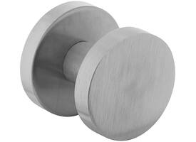 Knoprozet verdekt ø53x10mm met nokken en vaste knop plat met wisselstift rvs