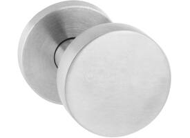 Knoprozet verdekt ø55x8mm met nokken en vaste knop plat excentrisch met wisselstift rvs