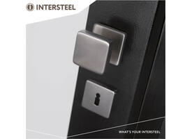 Knoprozet verdekt 53x53x8mm met nokken en vaste knop vierkant met wisselstift rvs