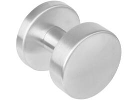 Knoprozet verdekt ø53x8mm met nokken en vaste knop plat met wisselstift rvs