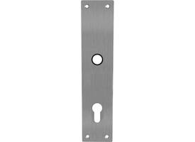 Schilden rechthoekig 250x55x2mm profielcilindergat 92mm rvs