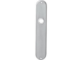 Schilden ovaal 220x41x8mm profielcilindergat 72mm rvs