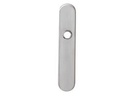 Schilden ovaal verdekt 220x42x8mm wc 63/8mm rvs