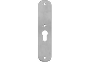 Schilden afgerond 190x42x2mm profielcilindergat 55mm rvs