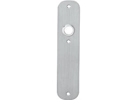 Schilden afgerond 190x42x2mm wc 72/8mm rvs