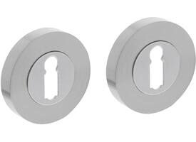 Sleutelrozetten verdekt ø53x10mm met nokken rvs