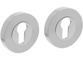 Cilinderrozetten verdekt ø53x10mm met nokken rvs