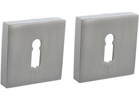 Sleutelrozetten verdekt 52x52x10mm met nokken rvs