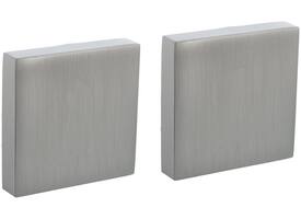 Afdekrozetten verdekt 52x52x10mm met nokken rvs