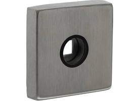 Rozetten massief verdekt 53x53x10mm met nokken en 2-weg veerconstructie rvs