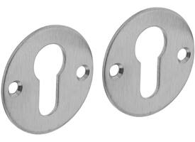 Cilinderrozetten Ø51x2mm rvs