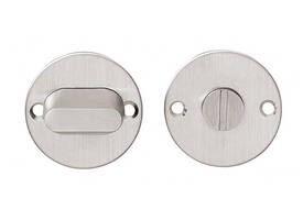 WC-sluiting Ø51x2mm zonder venster met stift 8x8mm rvs