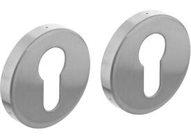 Cilinderrozetten verdekt ø53x9mm rvs
