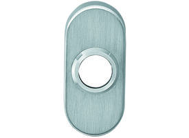 Rozetten verdekt ovaal 65x30x10mm rvs