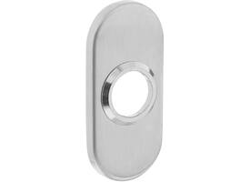 Rozetten verdekt ovaal 65x30x5mm rvs