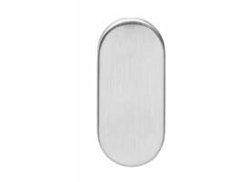 Afdekrozet verdekt ovaal 65x30x5mm rvs