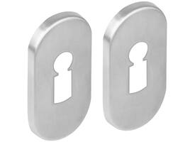Sleutelrozetten verdekt ovaal 65x30x5mm rvs