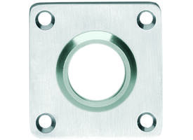Rozetten 42x42x2mm rvs