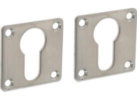 Cilinderrozetten 42x42x2mm rvs