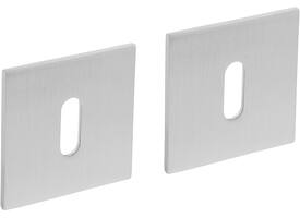 Sleutelrozetten verdekt met magneet 55x55x3mm en nokken rvs