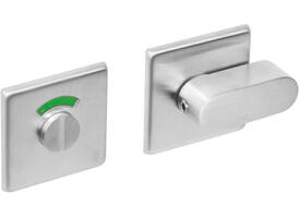 WC-sluiting verdekt 50x50x5mm met comfortknop en stift 8x8mm rvs
