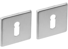 Sleutelrozetten verdekt 50x50x5mm rvs