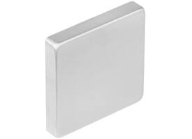 Afdekrozet verdekt 53x53x8mm met nokken rvs