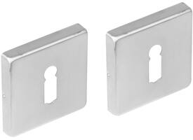Sleutelrozetten verdekt 53x53x8mm met nokken rvs